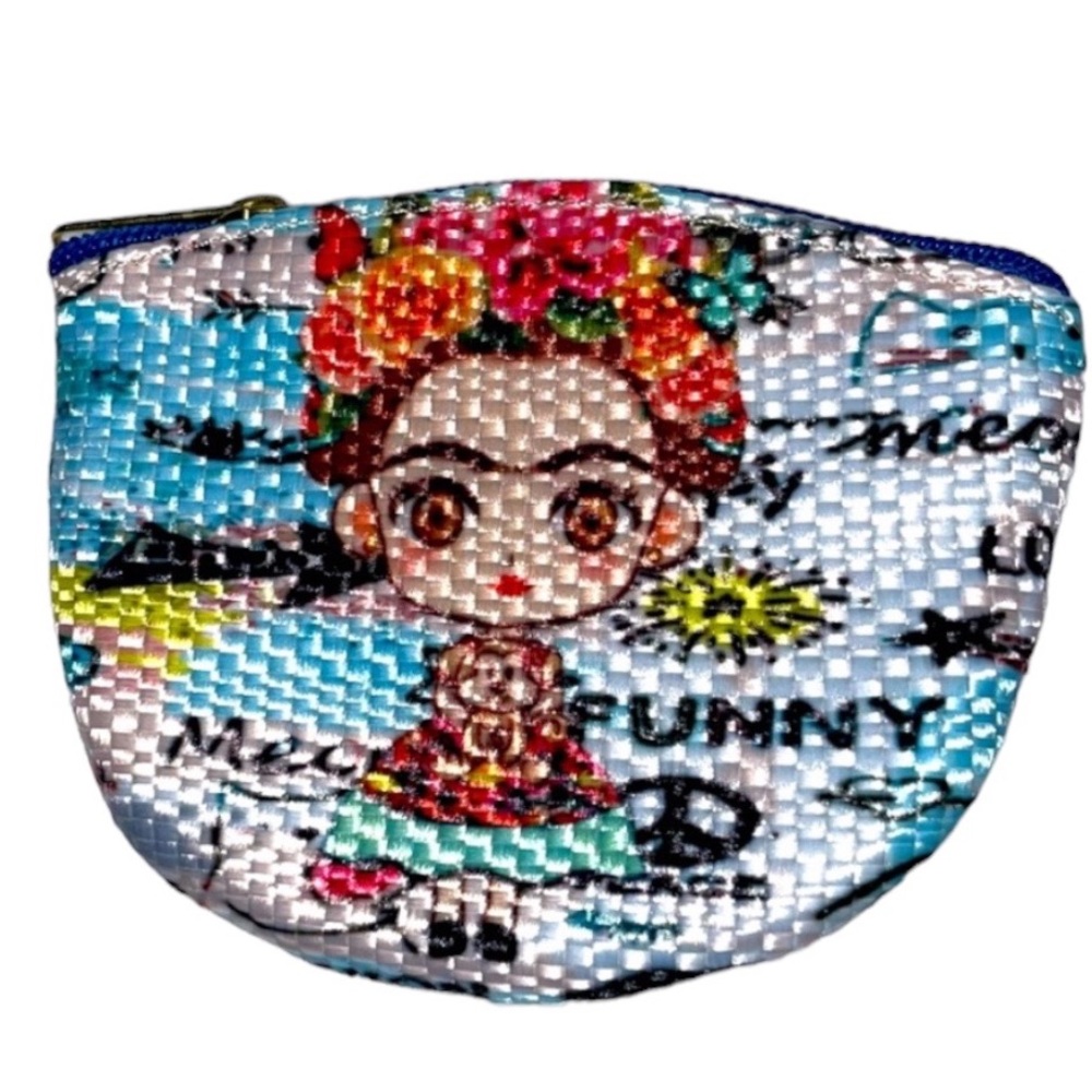 New Frida Kahlo Mexican cartoon coin change purse girls women’s money wallet